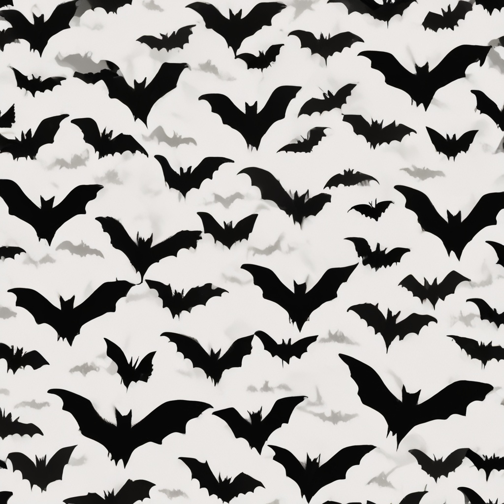 Silhouettes of bats